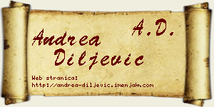 Andrea Diljević vizit kartica